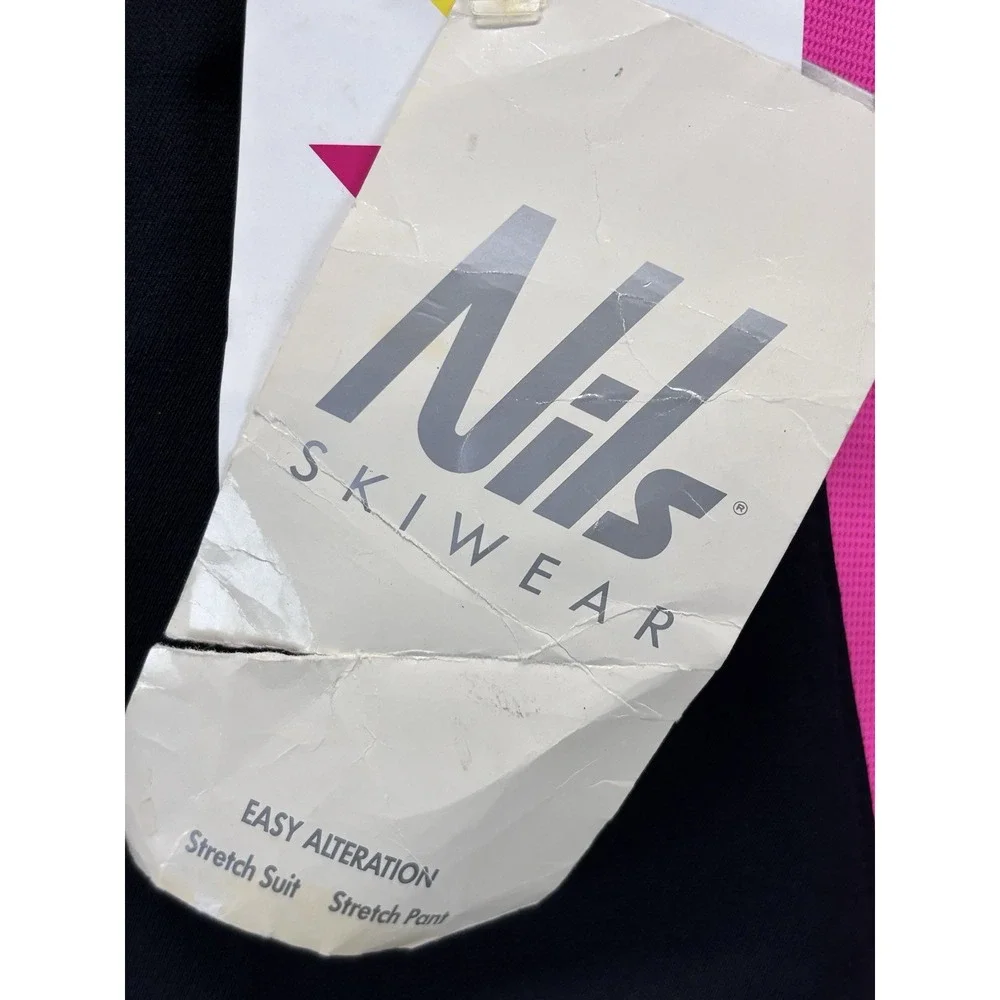 NEW! Vtg Nils Ski Stretch Black Stirrup Pants Size 6 R Women's High Rise USA